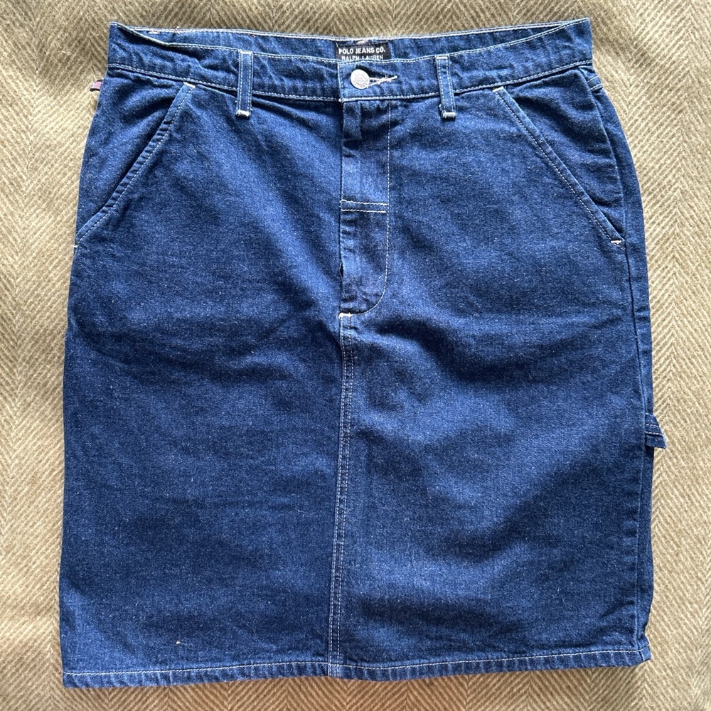 Polo by Ralph Lauren Blue Denim Mini Skirt